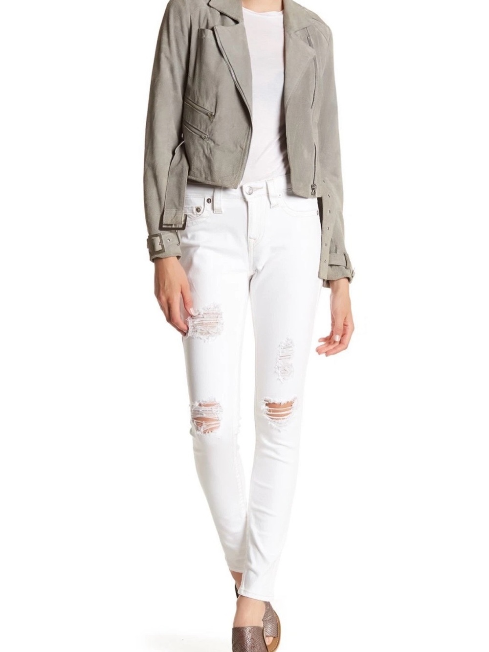 True Religion Distressed Skinny Jeans